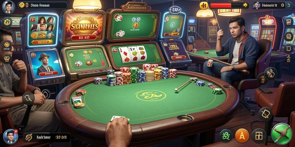 Tampilan awal game yang menarik dan intuitif.