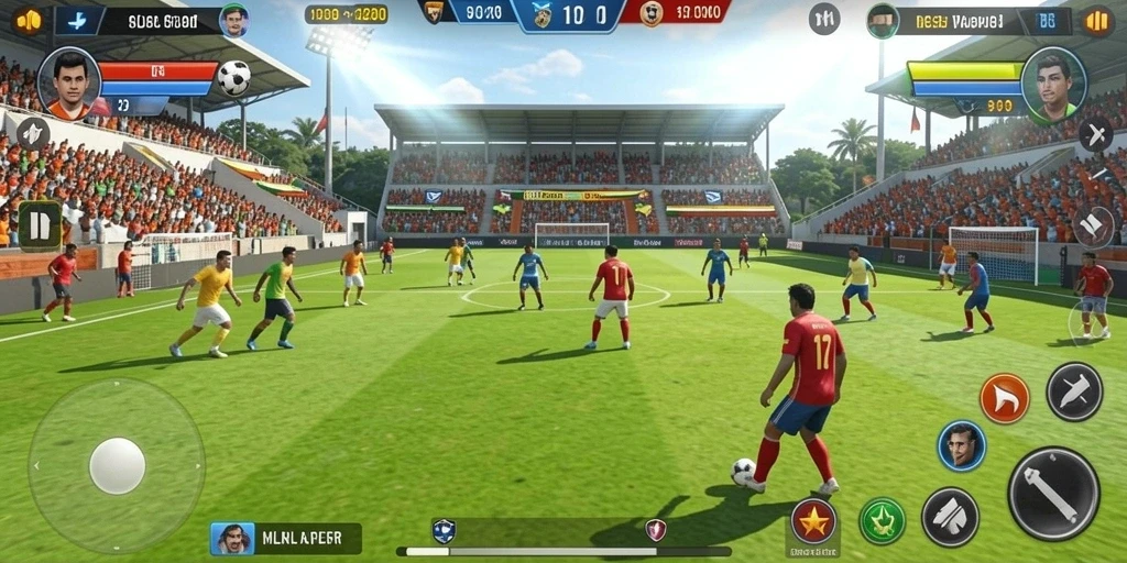 Tangkapan layar menampilkan suasana permainan yang penuh aksi.