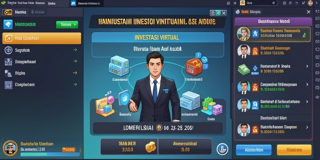 Tangkapan layar menunjukkan antarmuka utama yang menarik.