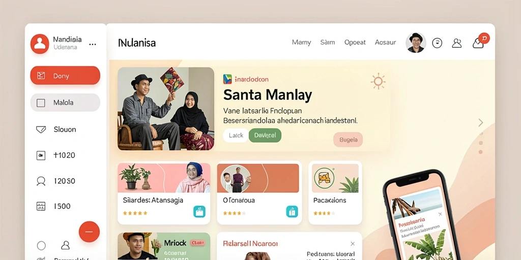 Tampilan antarmuka pengguna yang intuitif.