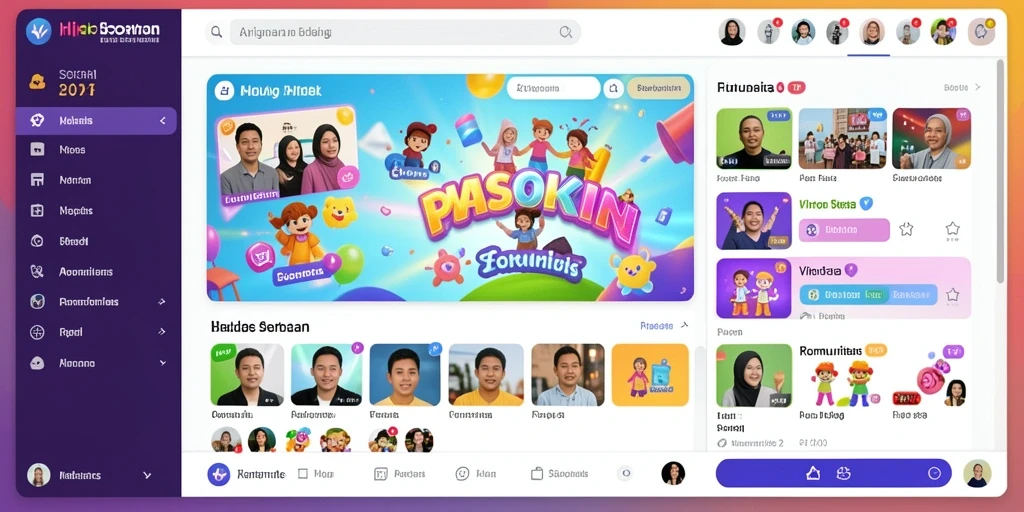 Screenshot aplikasi HOKAGE77 menunjukkan tampilan awal yang menarik.