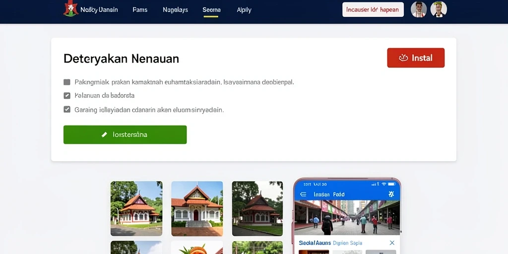Tampilan antarmuka pengguna yang menarik.