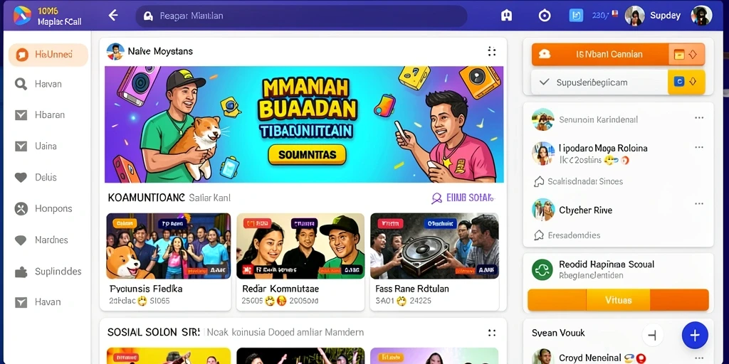 Tampilan antarmuka yang modern dan mudah digunakan.